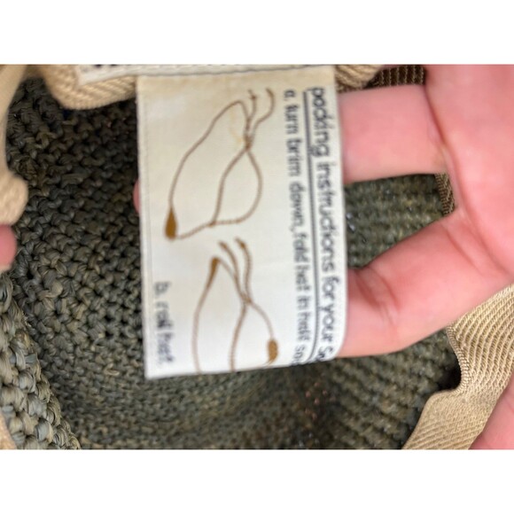 Corriboree Australia Olive Green Raffia Straw Hat Women Packable main image 13